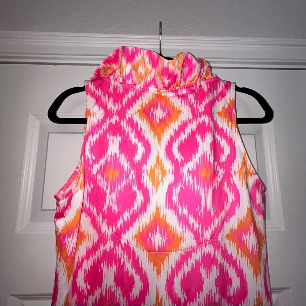 Gretchen Scott Designs Pink & Orange Ikat Halter Dress - Picture 8 of 9